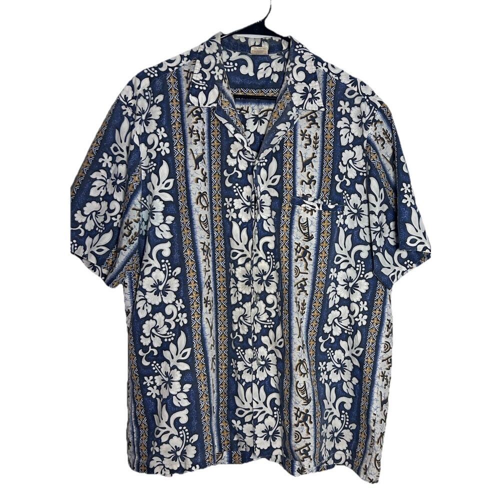 Vintage Royal Creations Aloha Shirt Sz XL Floral Dad Beach Made In Hawaii 90s